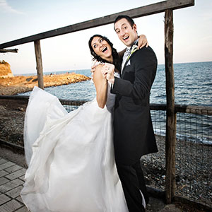 fotografia di matrimonio sulla spiaggia di Santa Marinella